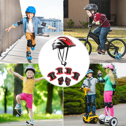 Kids Helmet with Pads Set