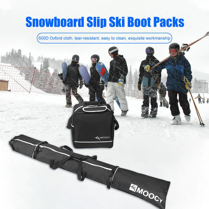 2Pcs Ski Snowboard And Boot Bag