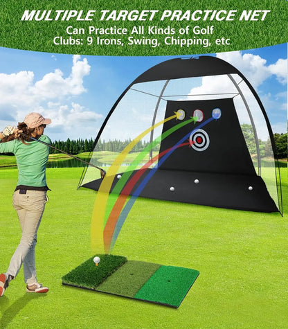 Practice Cage with Golf Mat