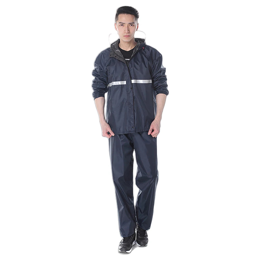 Reflective Split Raincoat and Rain pant Set