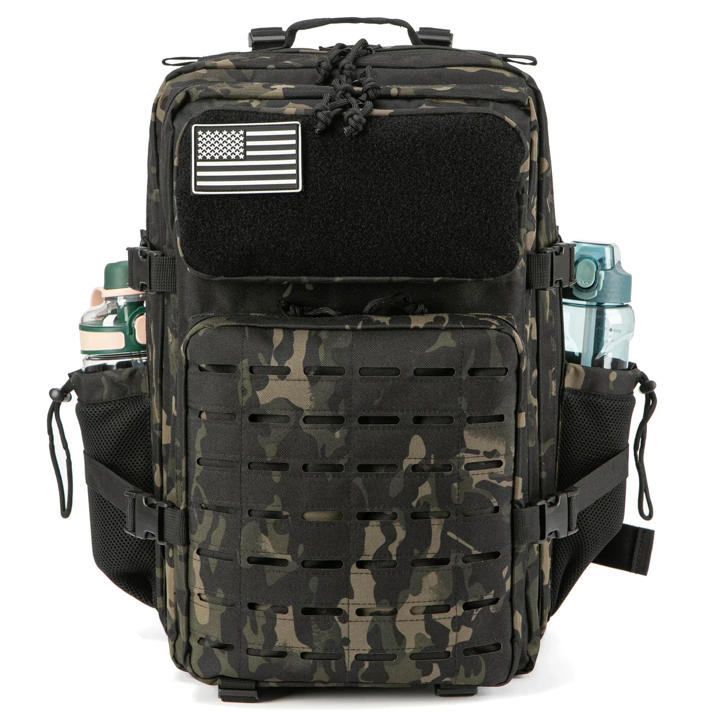 Tactical Backpack with Dual Cup Holder