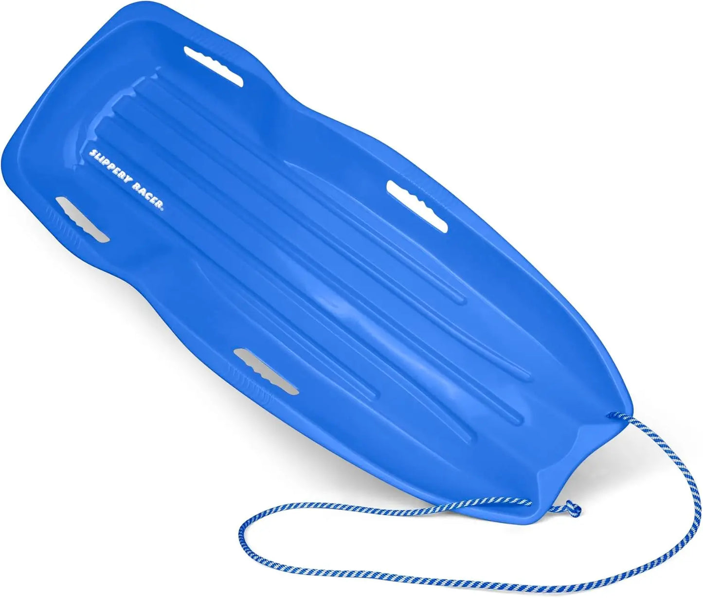 2 Pack Plastic Toboggan with Pull Rope