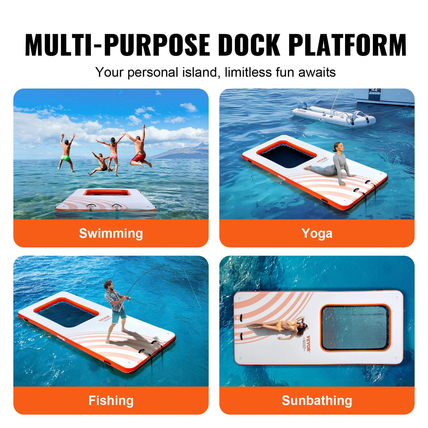 Non-Slip Platform Floating Dock