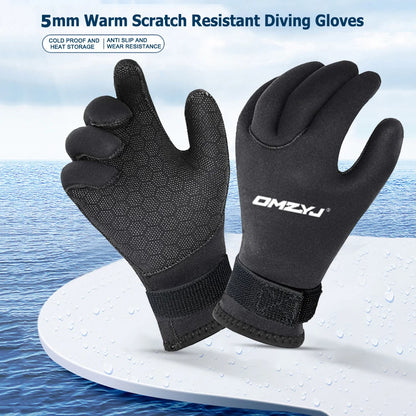 Five Finger Anti Slip Wetsuit Gloves