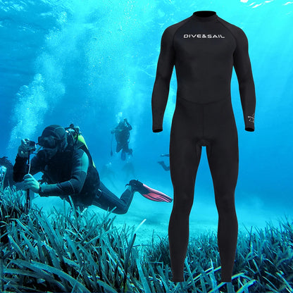 Elastic Anti-scratch Men's Diving Suit with Zipper