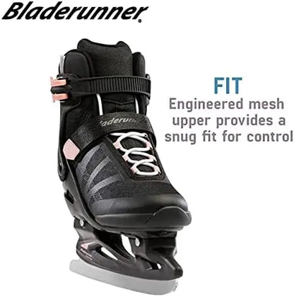 Mens Black and Gray Ice Skates