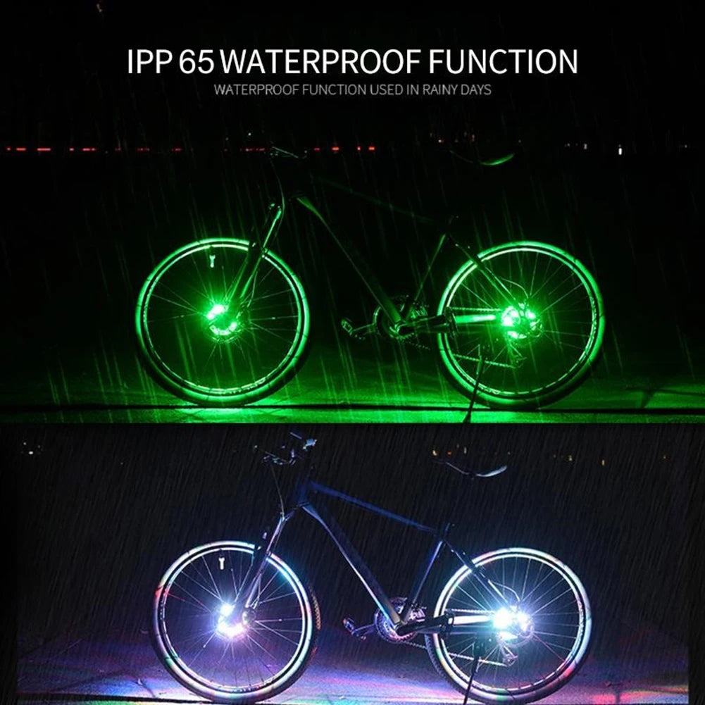 LED Rechargeable Bike Wheel Hub Light