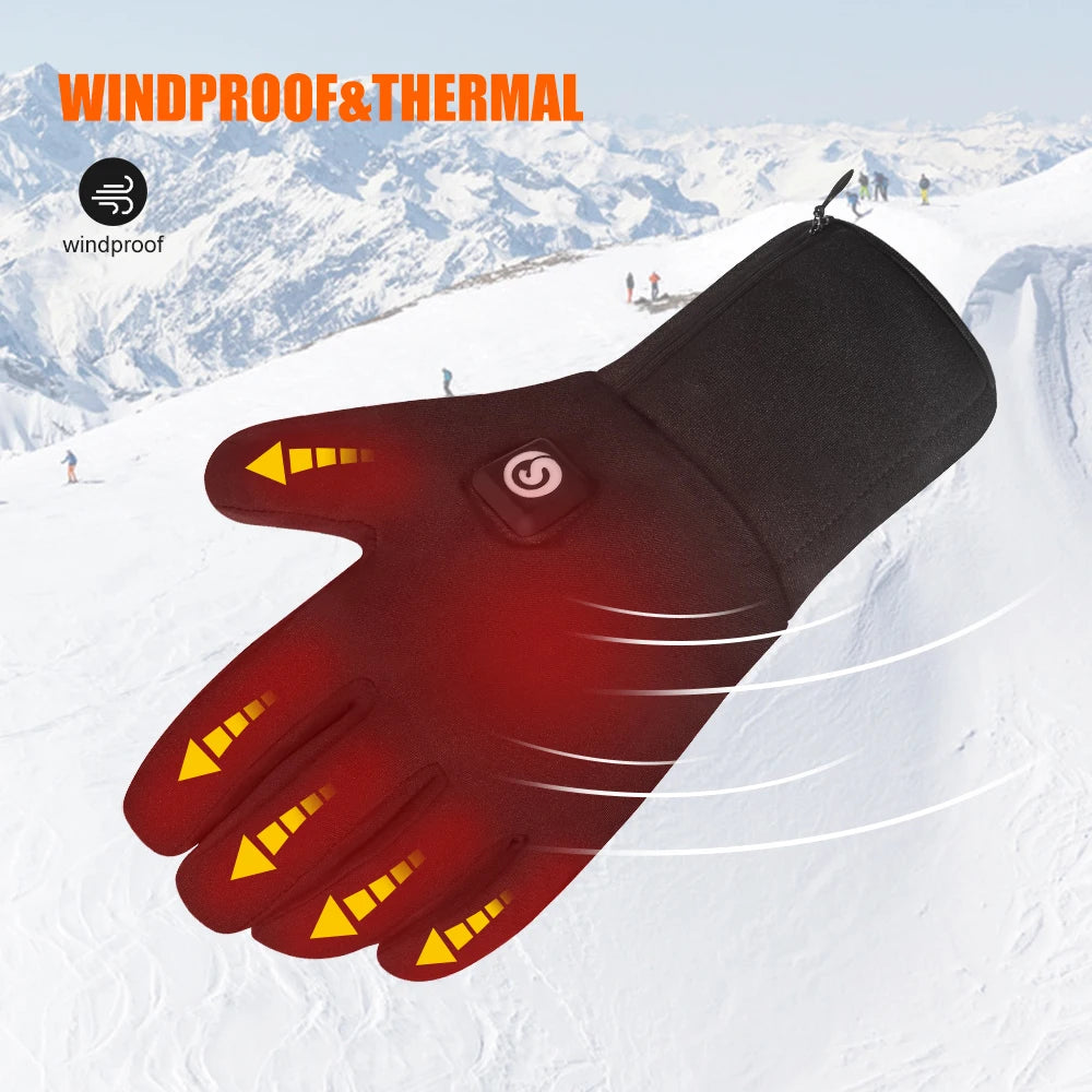Heated Gloves With Hand Warmer