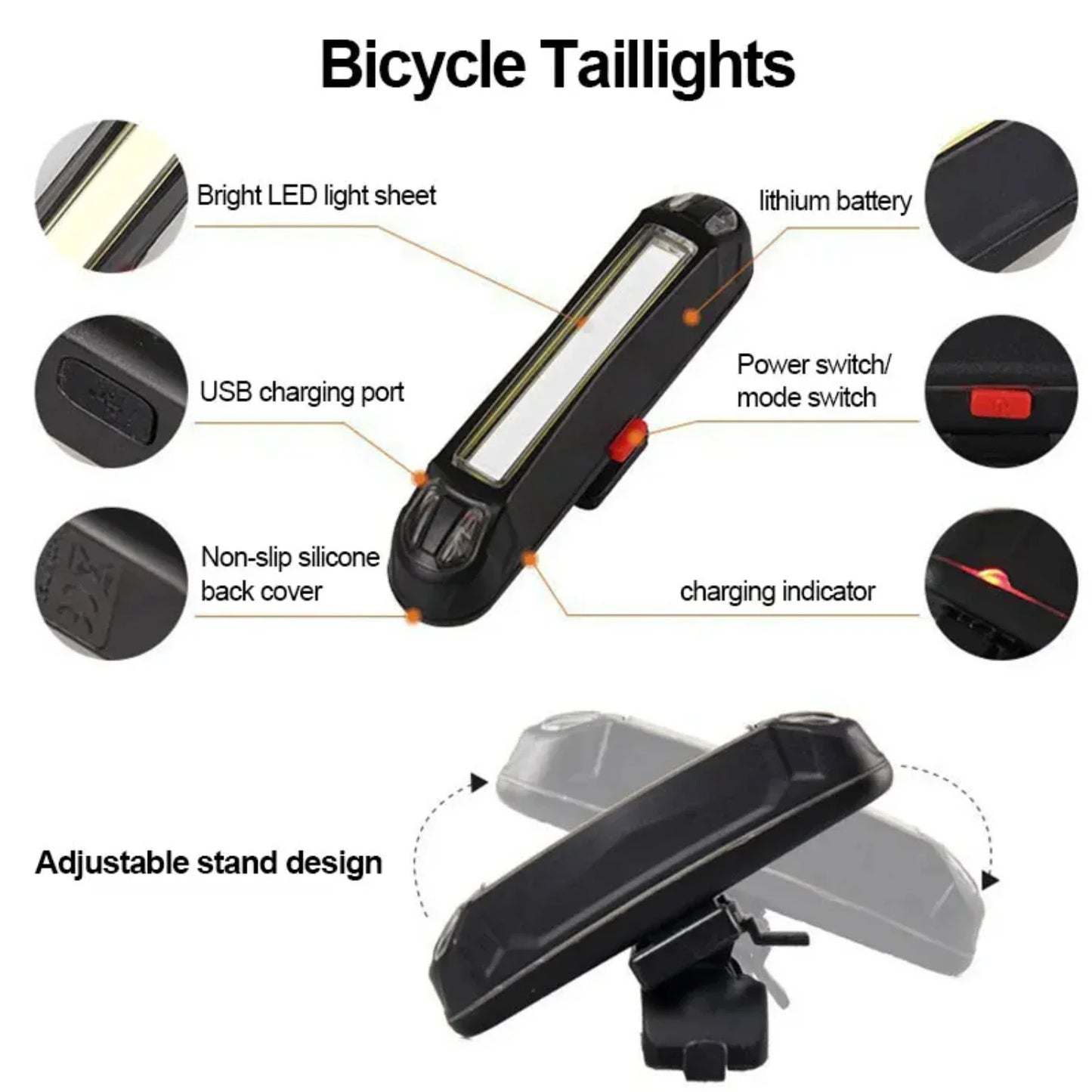 Rechargeable Bicycle Lights