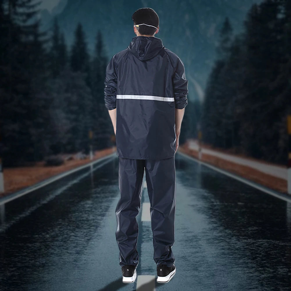 Reflective Split Raincoat and Rain pant Set