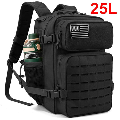 Tactical Backpack with Dual Cup Holder