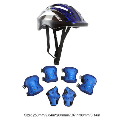 Kids Helmet with Pads Set