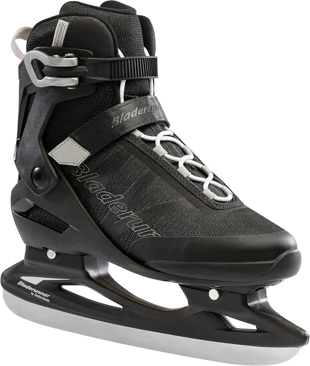 Mens Black and Gray Ice Skates